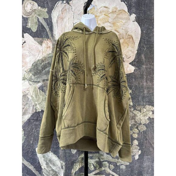 Free People Olive Green Hoodie - Picture 6 of 8